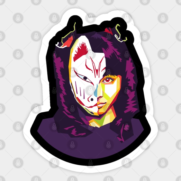 kitsune kamen baby metal moa Sticker by cool pop art house